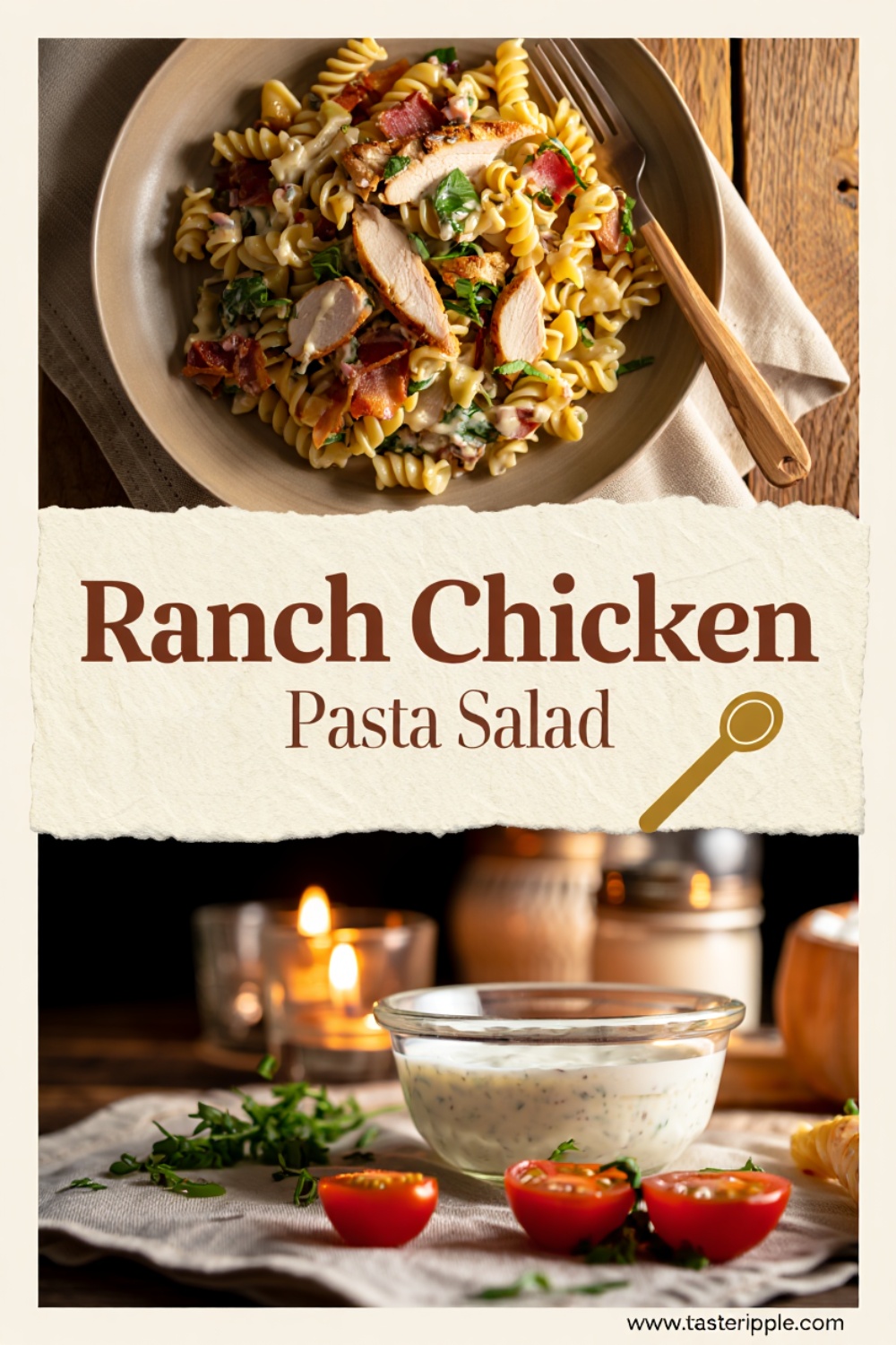 Ranch Chicken Pasta Salad