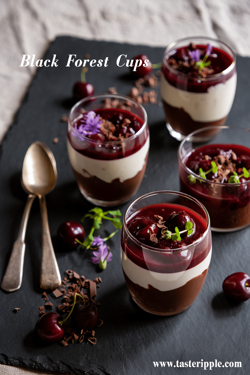 Mini Black Forest Dessert Cups