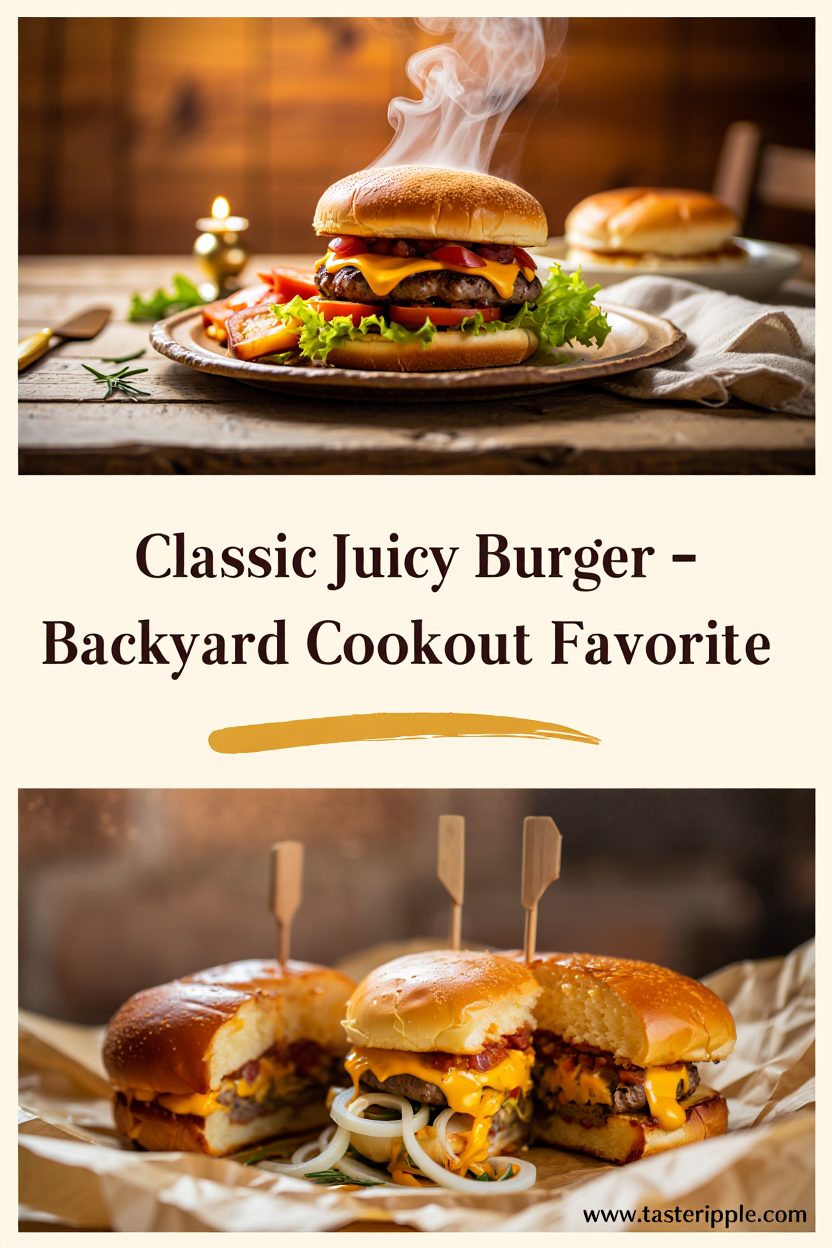 Classic Juicy Burger – Backyard Cookout Favorite