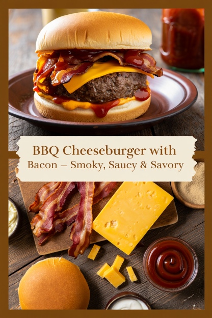 BBQ Cheeseburger with Bacon