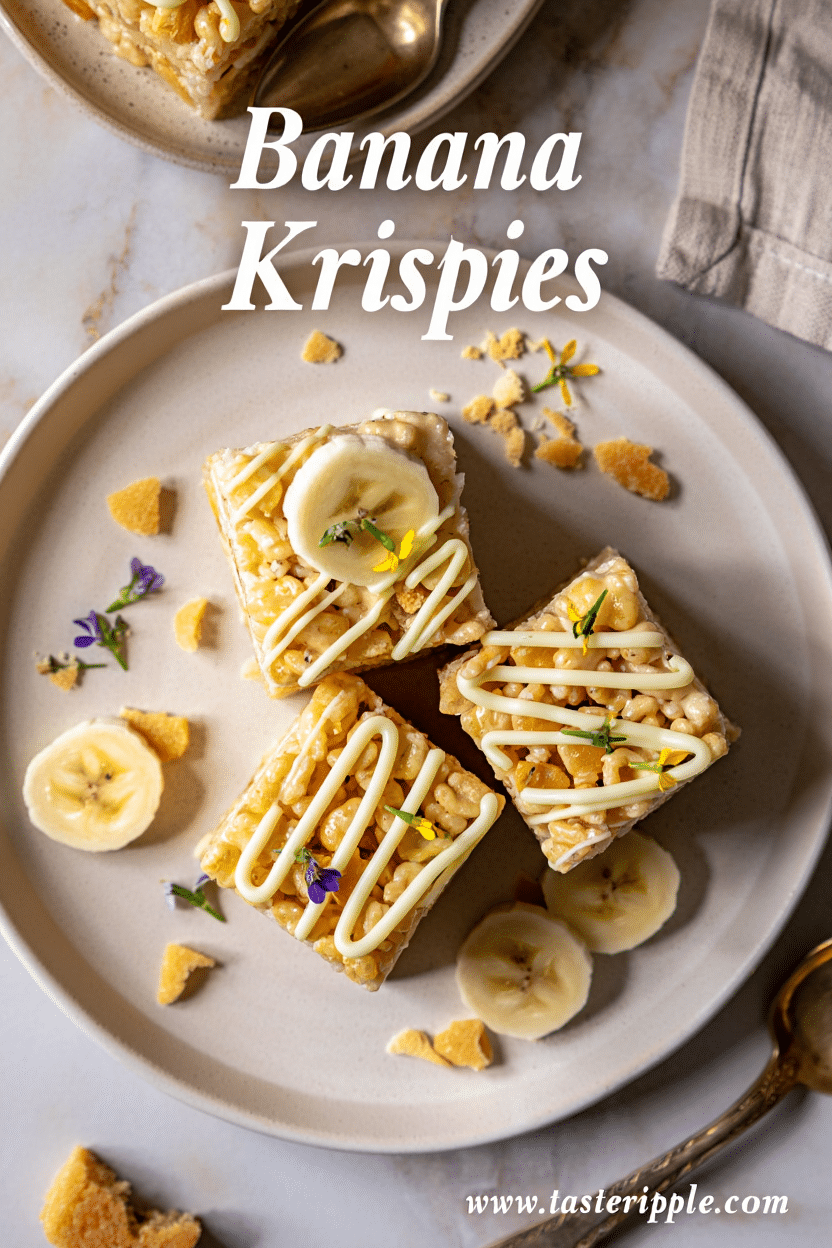 Banana Pudding Rice Krispie Treats