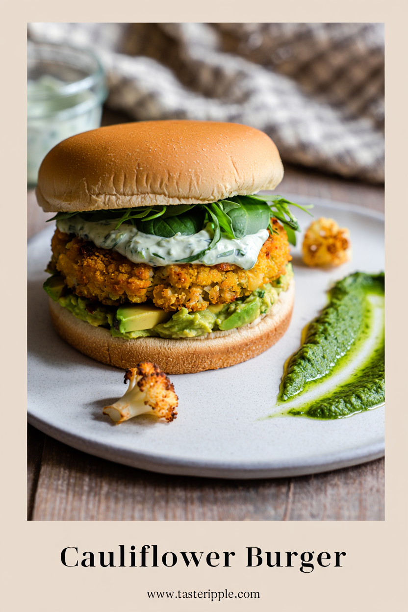 Crispy Cauliflower Burger (1)