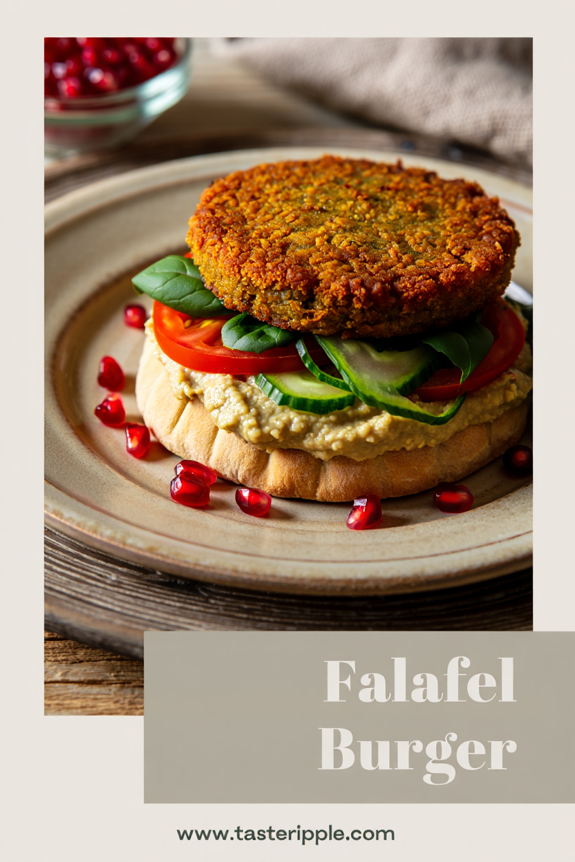 Falafel Burger – Crispy, Spiced & Satisfying