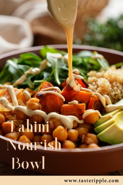 Nourish Bowl with Tahini Yogurt Dressing