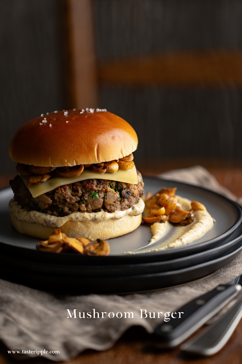 Savory Mushroom Burger – Umami in Every Bite (1)