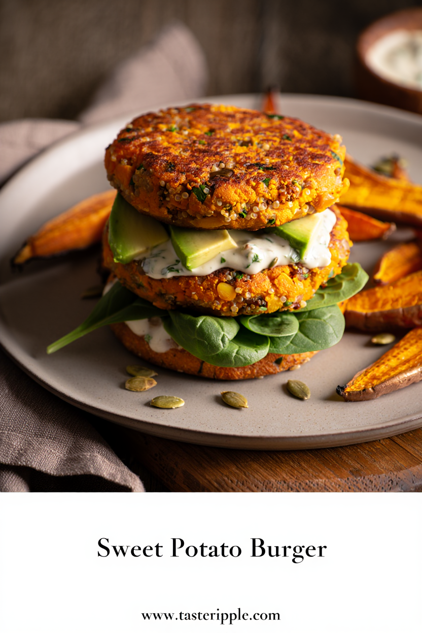 Sweet Potato Quinoa Burger – Wholesome & Hearty (2)