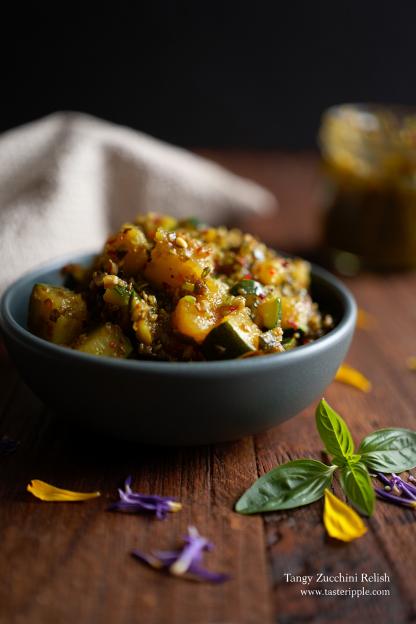 Tangy Homemade Zucchini Relish
