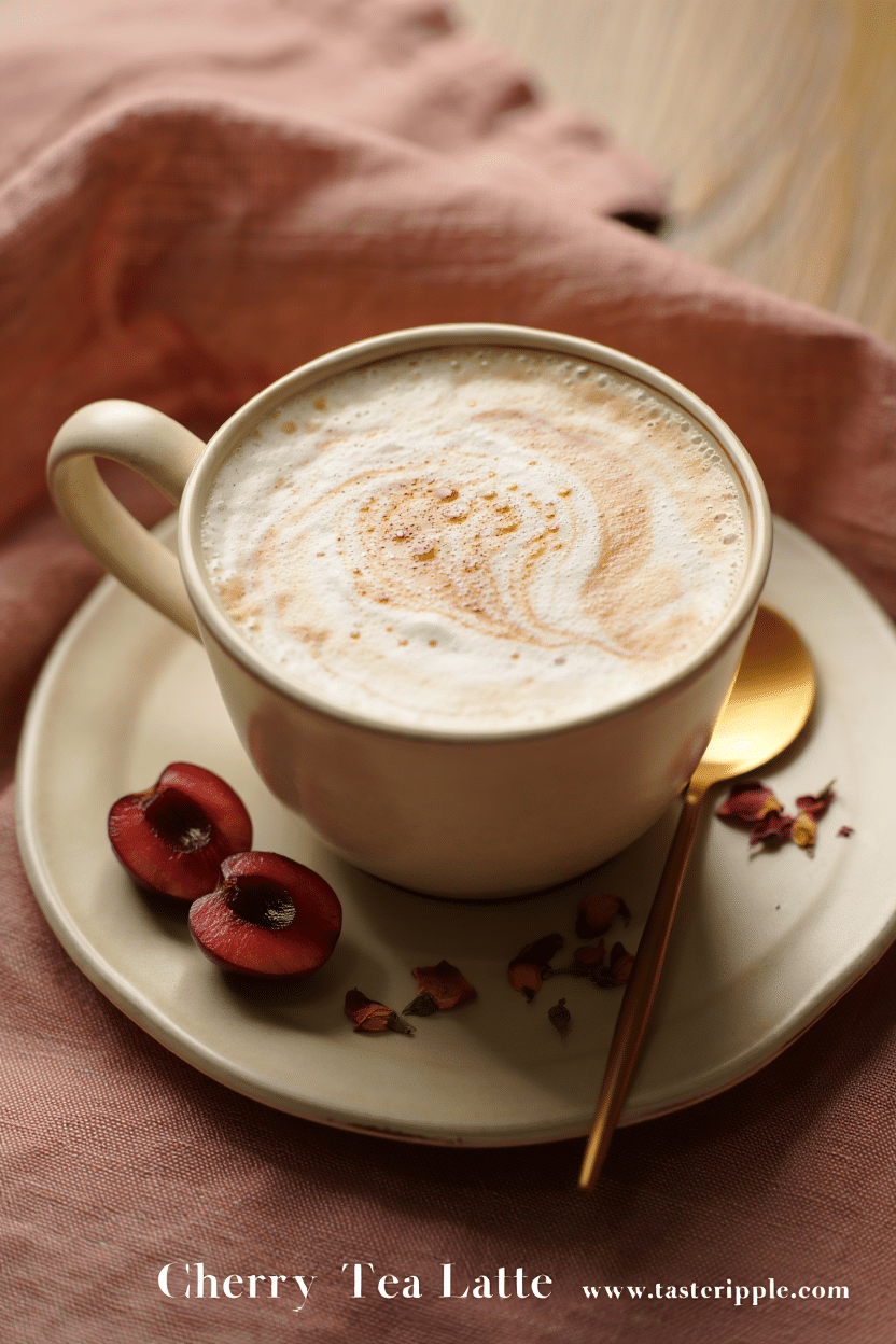 Cherry Vanilla Tea Latte: A Luxurious Sip of Sweet Comfort