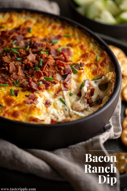 Creamy Cheesy Bacon Ranch Dip