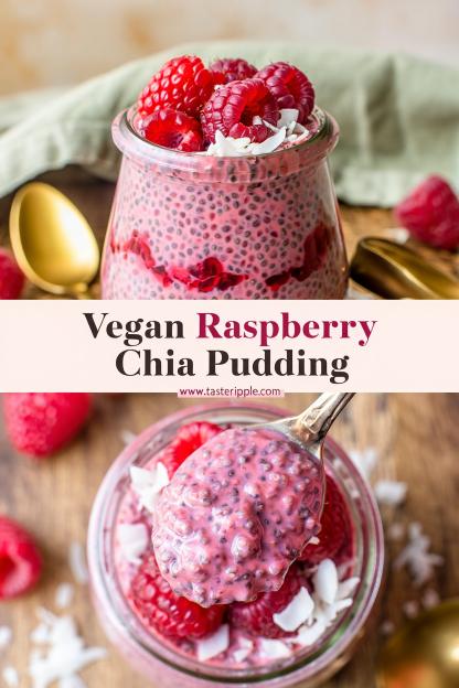 Vegan Raspberry Chia Pudding