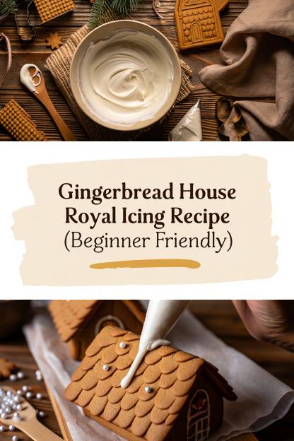 Gingerbread House Royal Icing Recipe (Beginner Friendly)