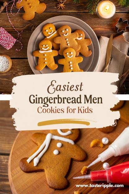 Easiest Gingerbread Men Cookies for Kids