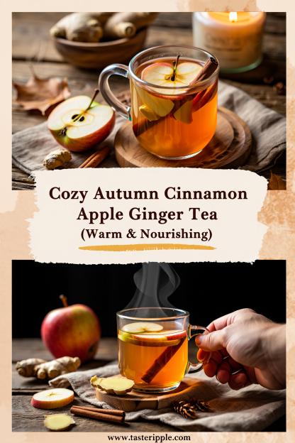 Cozy Autumn Cinnamon Apple Ginger Tea (Warm & Nourishing)