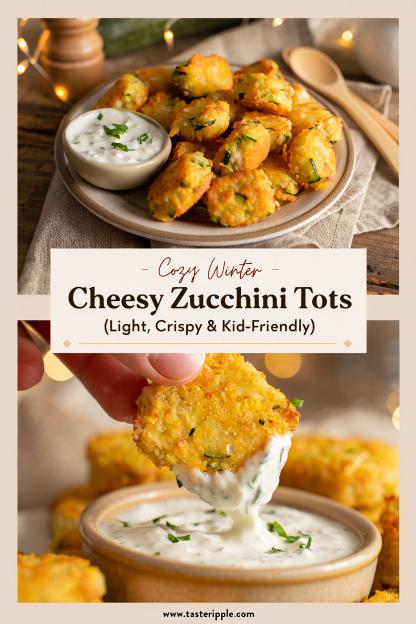 Cozy Winter Cheesy Zucchini Tots (Light, Crispy & Kid-Friendly)
