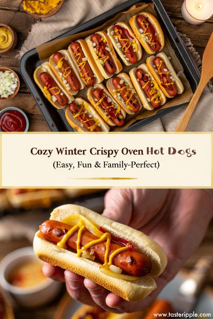 Cozy Winter Crispy Oven Hot Dogs (Easy, Fun & Family-Perfect)