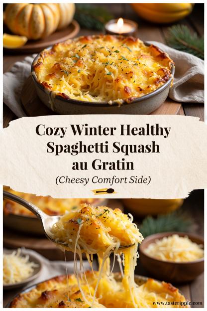 Cozy Winter Healthy Spaghetti Squash au Gratin (Cheesy Comfort Side)
