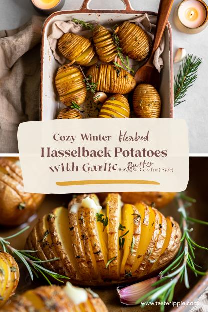 Cozy Winter Herbed Hasselback Potatoes with Garlic Butter (Golden Comfort Side)