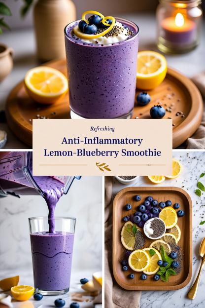 Refreshing Anti-Inflammatory Lemon-Blueberry Smoothie