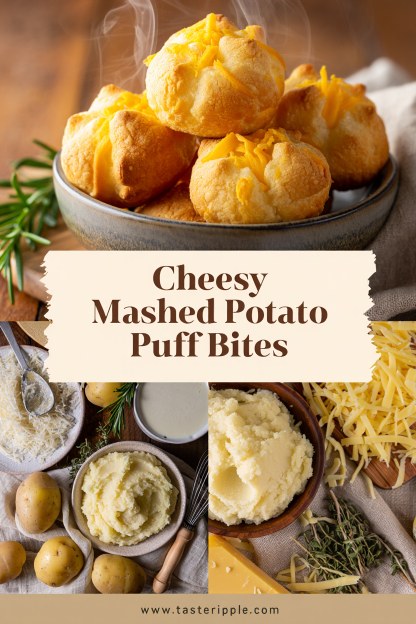 Cheesy Mashed Potato Puff Bites – Golden Holiday Party Appetizer