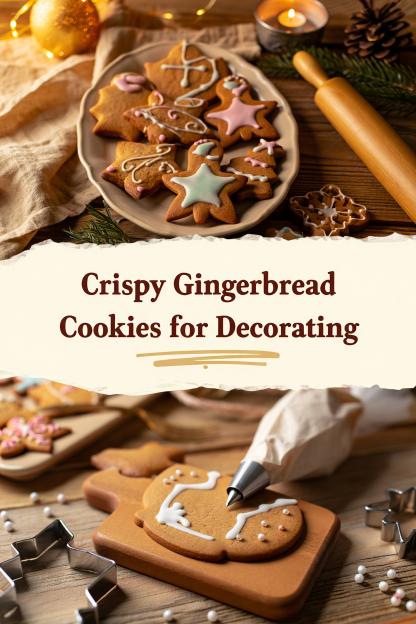 Crispy Gingerbread Cookies for Decorating